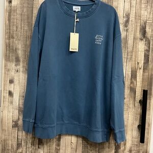 MATE THE LABEL OVERSIZED PULLOVER /NEW ORGANIC COTTON NWT